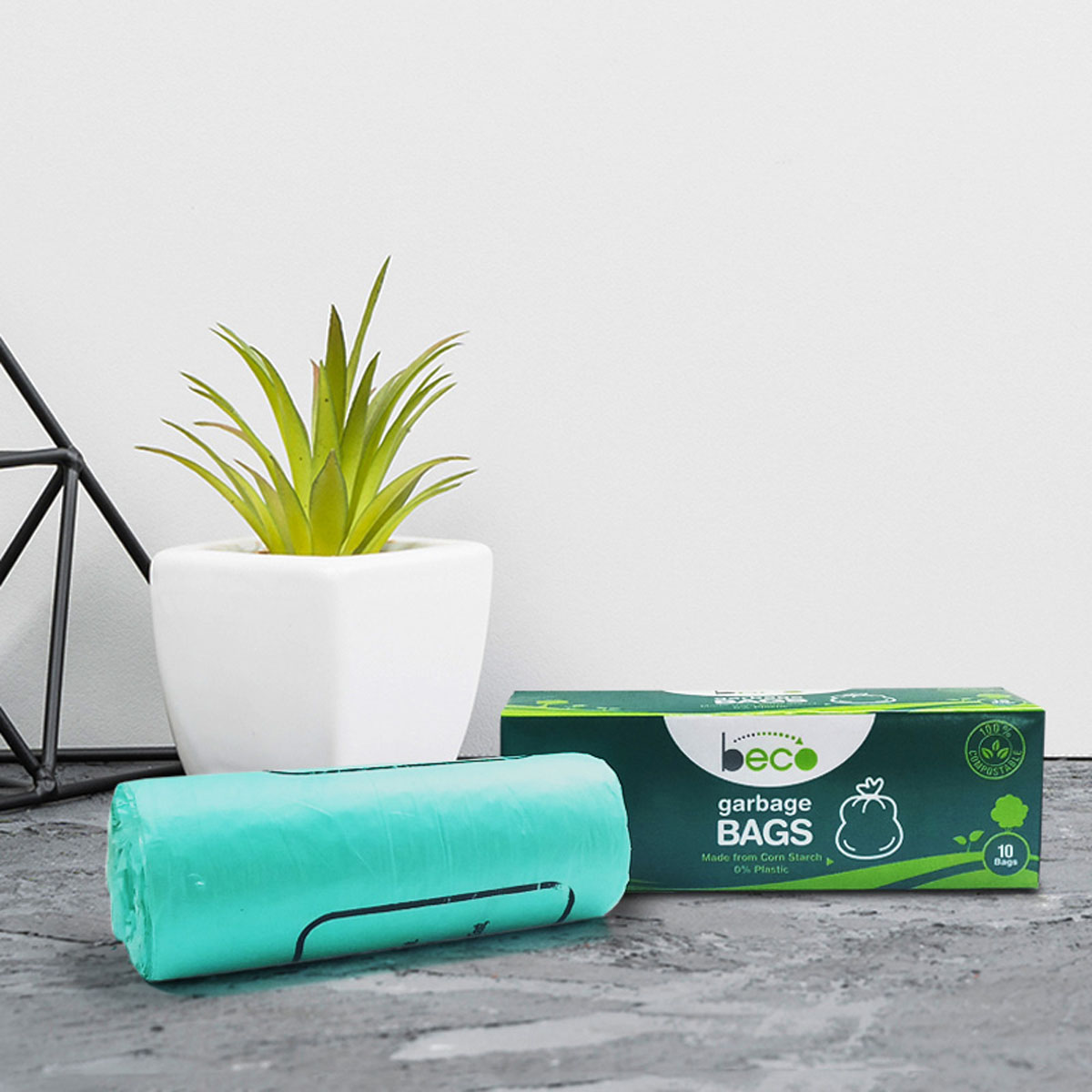 Beco Compostable Large 24 X 32 Inches Garbage Bags/Trash Bags/Dustbin
