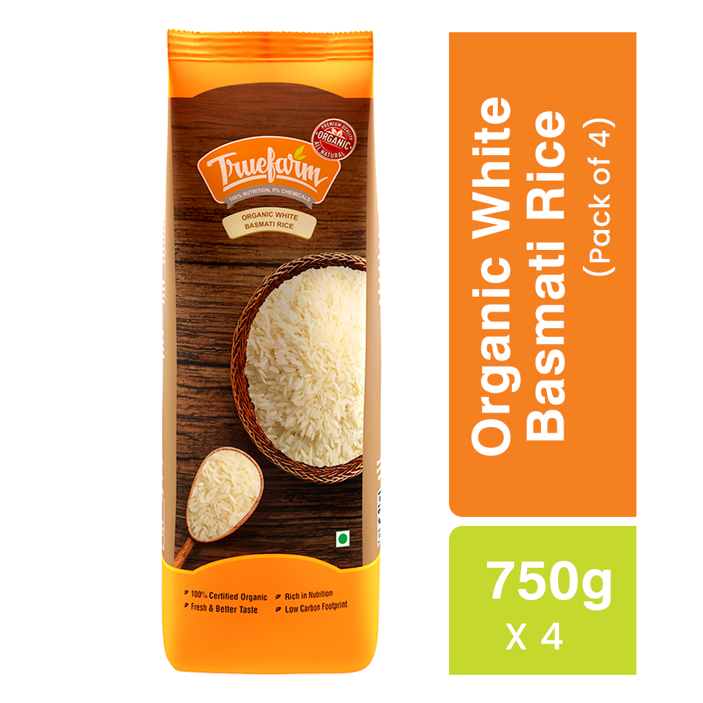 Organic White Basmati Rice (750g) Health Total