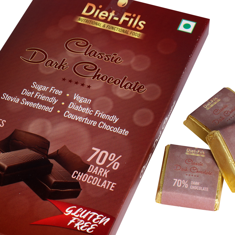 70 % Dark Choclate with Stevia - Health Total