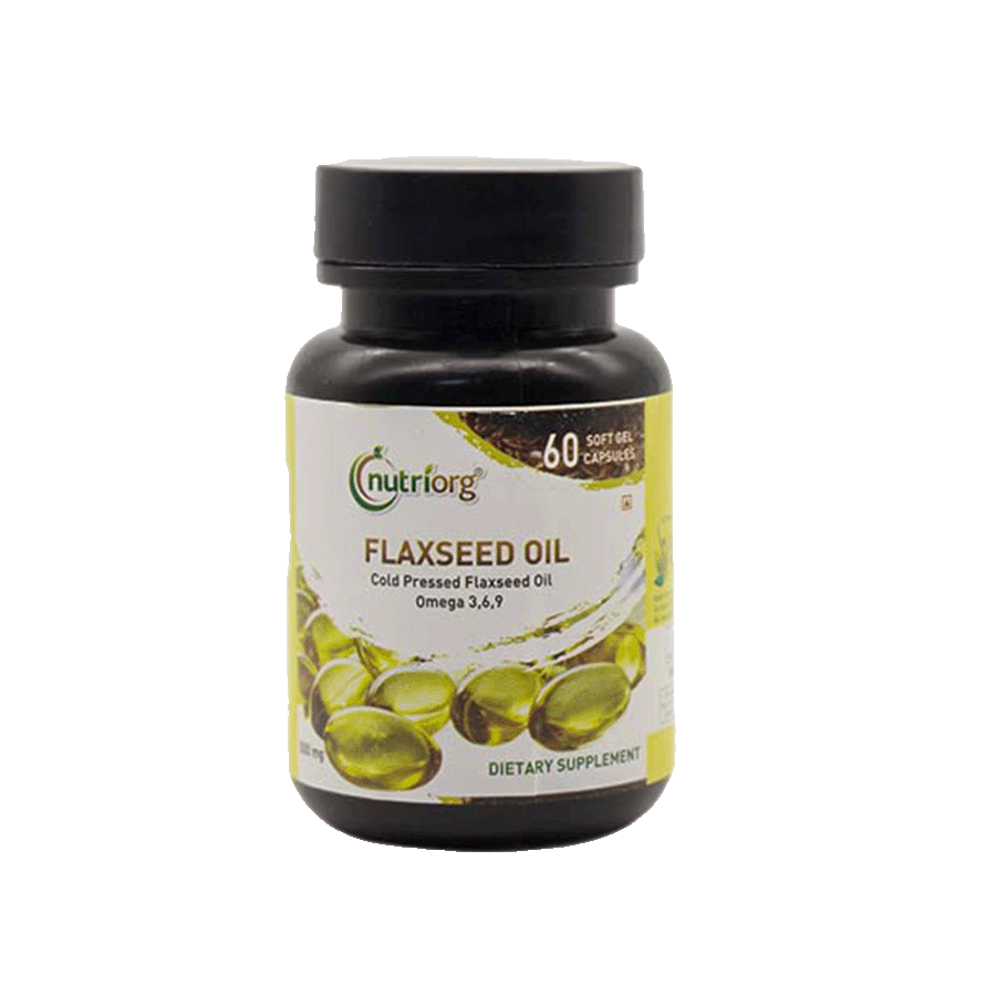 Flaxseed Oil Soft Gel 60 Capsule Health Total