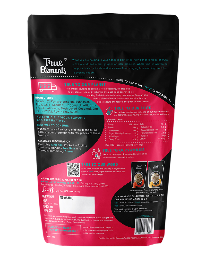 True Elements Protein Crunchy Minis 125gm Health Total